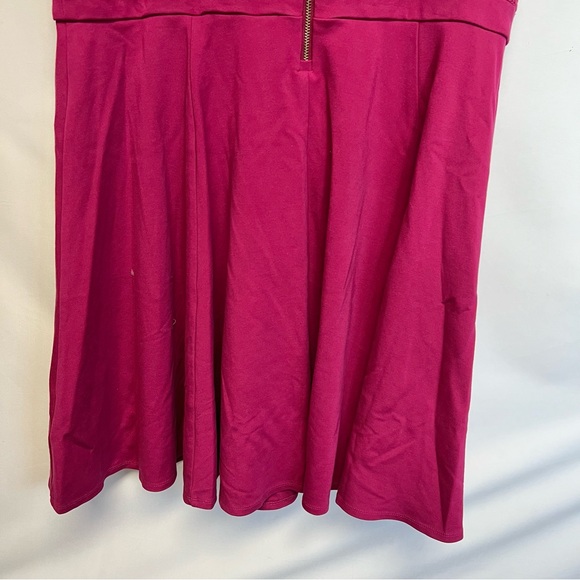 Torrid Fuschia Pink Sleeveless Lace Fit And Flare Midi Dress Plus Size 18 - Picture 9 of 14